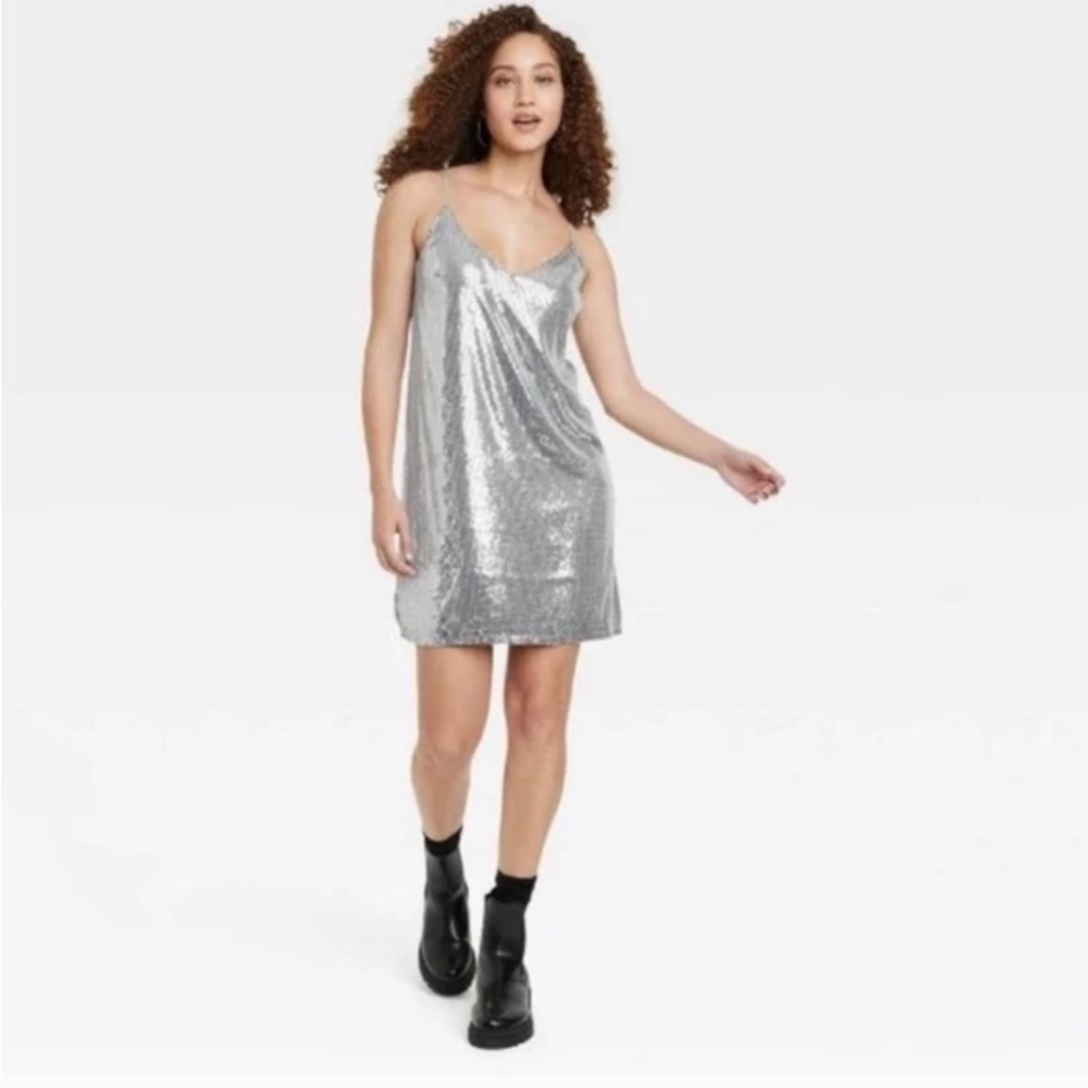 A New Day Dresses Women's A New Day Metallic Slip Dress new